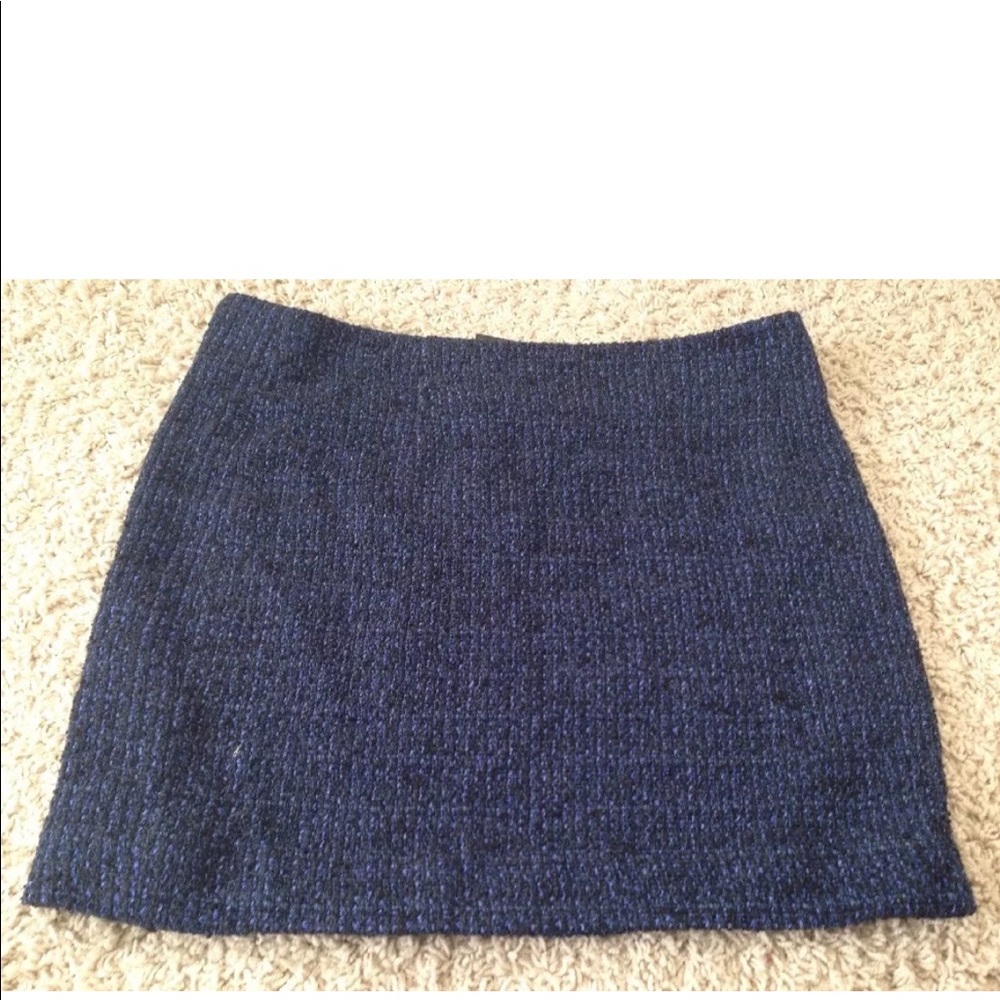 NWT Theory Boucle Mini 18" Skirt Blue